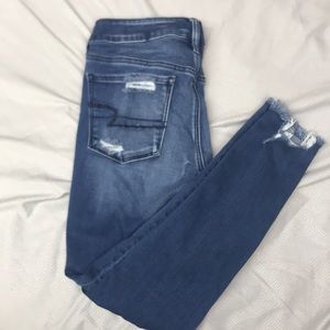 AEO Distressed Jeggings
